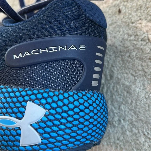 Men’s size 10 Under Armor machina 2 blue tooth running shoes - Picture 7 of 8